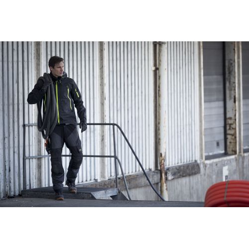 1300 Chaqueta impermeable elástica FlexiWork negro